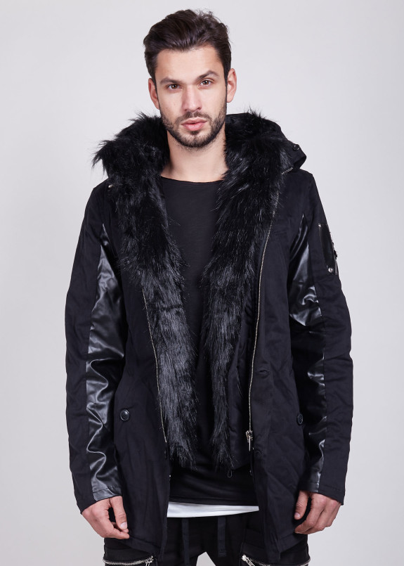 Парка с черными лакированными вставками MFStore Изображение Парка с черными лакированными вставками MFStore