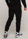 Изображение Зимние штаны карго на флисе мужские черные Тор