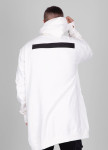 Изображение Кардиган белый  с черными матовыми вставками MFStore