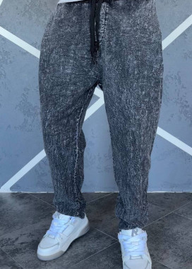 Стильні чоловічі брюки-галіфе виварені сірі MFStore Изображение Стильні чоловічі брюки-галіфе виварені сірі MFStore