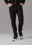 Изображение Штани карго чоловічі з накладними карманами чорні MFStore