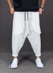 Штани вільного крою галіфе з накладними карманами білі MFStore Изображение Штани вільного крою галіфе з накладними карманами білі MFStore