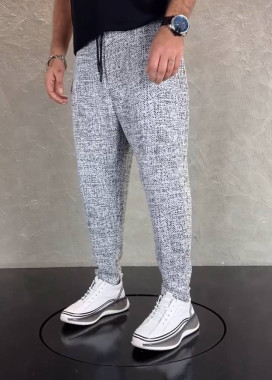 Стильні штани вільного крою сірі світлі MFStore Изображение Стильні штани вільного крою сірі світлі MFStore