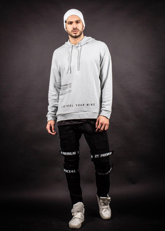 Кофта светло-мятная с капюшоном control your mind MFStore Изображение Кофта светло-мятная с капюшоном control your mind MFStore