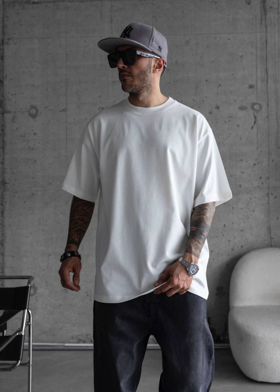 Футболка оверсайз базова біла MFStore Изображение Футболка оверсайз базова біла MFStore