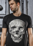 Футболка черная с детализированным черепом Mfstore Изображение Футболка черная с детализированным черепом Mfstore