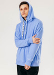 Худи голубого цвета Street style Изображение Худи голубого цвета Street style