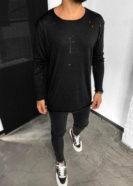 Лонгслив с имитацией дырок MFStore Изображение Лонгслив с имитацией дырок MFStore