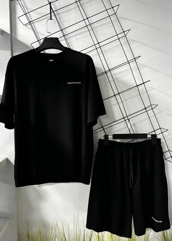 Костюм оверсайз літній чорний MFStore Изображение Костюм оверсайз літній чорний MFStore