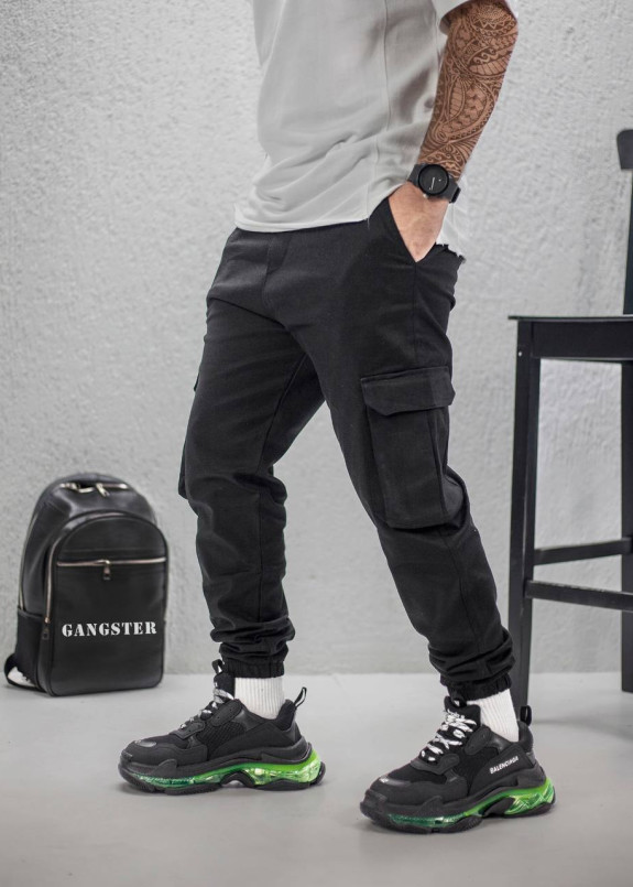 Джоггери карго чоловічі чорні MFStore Изображение Джоггери карго чоловічі чорні MFStore