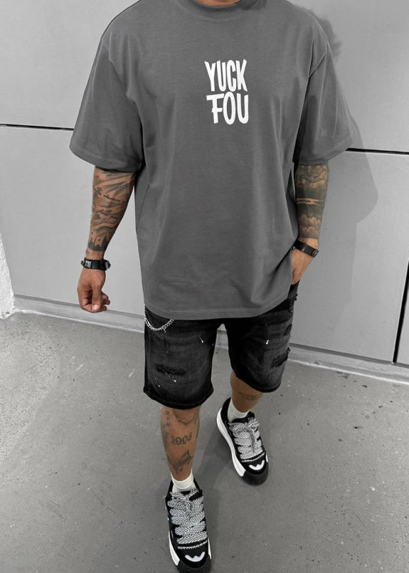 Футболка овесайз з принтом you cіра MFStore Изображение Футболка овесайз з принтом you cіра MFStore