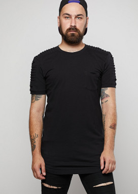 Изображение Мужская удлинённая футболка сложного кроя ThePARA