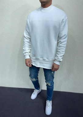 Світшот оверсайз подовжений білий MFStore Изображение Світшот оверсайз подовжений білий MFStore