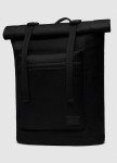 Изображение Большой рюкзак ролл-топ черного цвета с внешним карманом