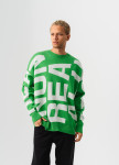 Светр вільного крою з текстом зелений MFStore Изображение Светр вільного крою з текстом зелений MFStore