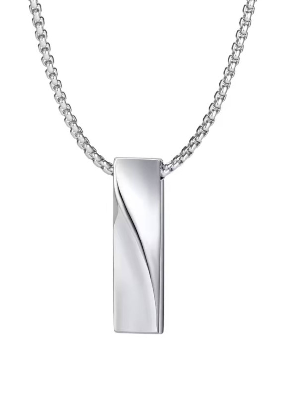 Стильний ланцюжок з кулоном хром MFStore Изображение Стильний ланцюжок з кулоном хром MFStore