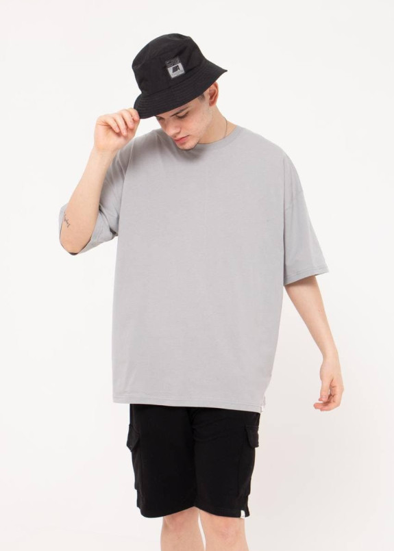 Футболка мужская базовая oversize серая Mfstore Изображение Футболка мужская базовая oversize серая Mfstore