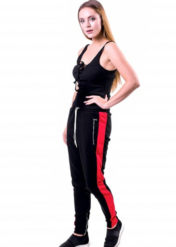 Женские зауженные спортивные штаны Изображение Женские зауженные спортивные штаны