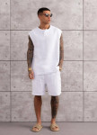 Костюм вільного крою з безрукавкою білий MFStore Изображение Костюм вільного крою з безрукавкою білий MFStore