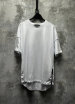 Футболка вільного крою с застібками по боках біла MFStore Изображение Футболка вільного крою с застібками по боках біла MFStore