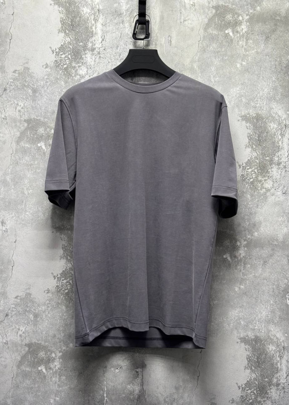 Базова футболка з приємної бавовняної тканини сіра MFStore Изображение Базова футболка з приємної бавовняної тканини сіра MFStore