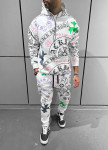 Костюм на флісі з кольоровими принтами білий MFStore Изображение Костюм на флісі з кольоровими принтами білий MFStore