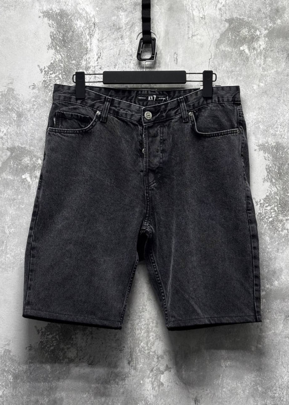 Джинсові шорти вільного крою темно-сірі MFStore Изображение Джинсові шорти вільного крою темно-сірі MFStore