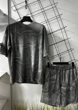 Костюм оверсайз виварений смугастий сірий MFStore Изображение Костюм оверсайз виварений смугастий сірий MFStore