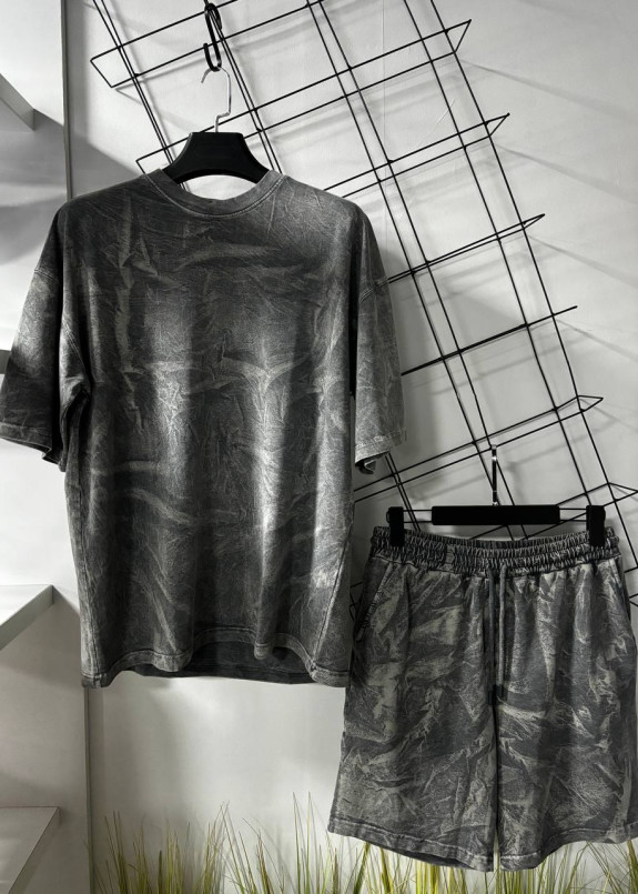 Костюм оверсайз виварений смугастий сірий MFStore Изображение Костюм оверсайз виварений смугастий сірий MFStore