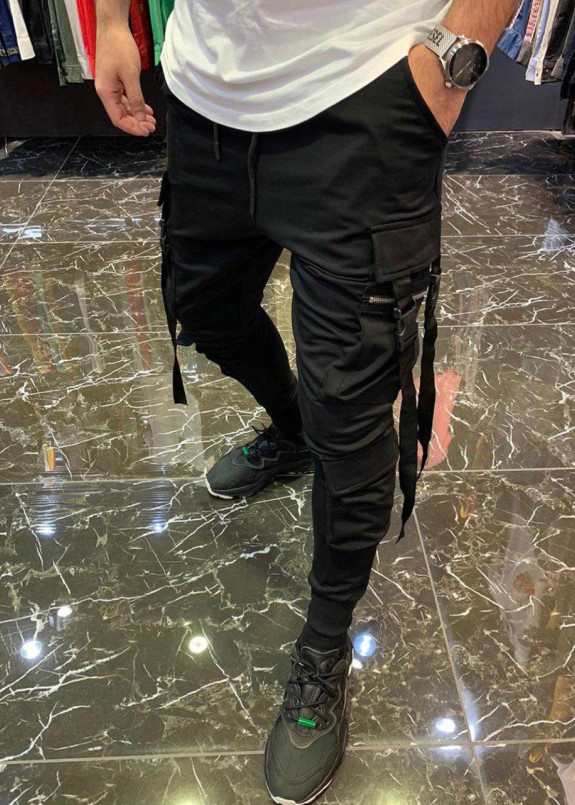 Брюки спортивные со шлевками на карманах Изображение Брюки спортивные со шлевками на карманах