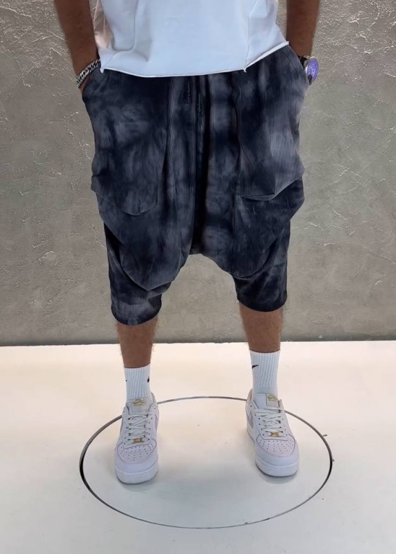 Шорти вільного крою виварені сірі MFStore Изображение Шорти вільного крою виварені сірі MFStore