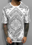 Футболка белая с узором MFStore Изображение Футболка белая с узором MFStore