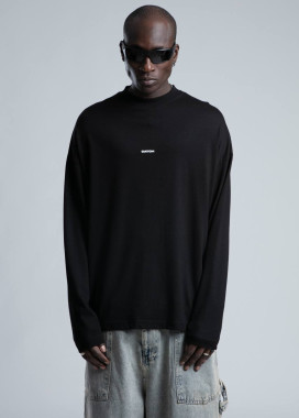 Лонгслів оверсайз базовий чорний MFStore Изображение Лонгслів оверсайз базовий чорний MFStore