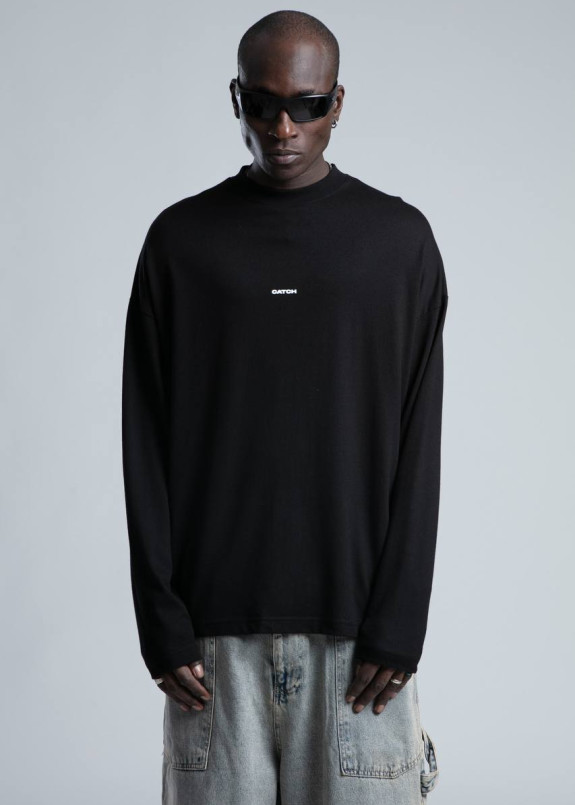 Лонгслів оверсайз базовий чорний MFStore Изображение Лонгслів оверсайз базовий чорний MFStore