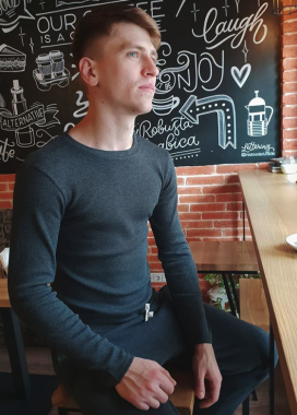 Мужской тёмно-серый лонгслив Leska Prod Изображение Мужской тёмно-серый лонгслив Leska Prod