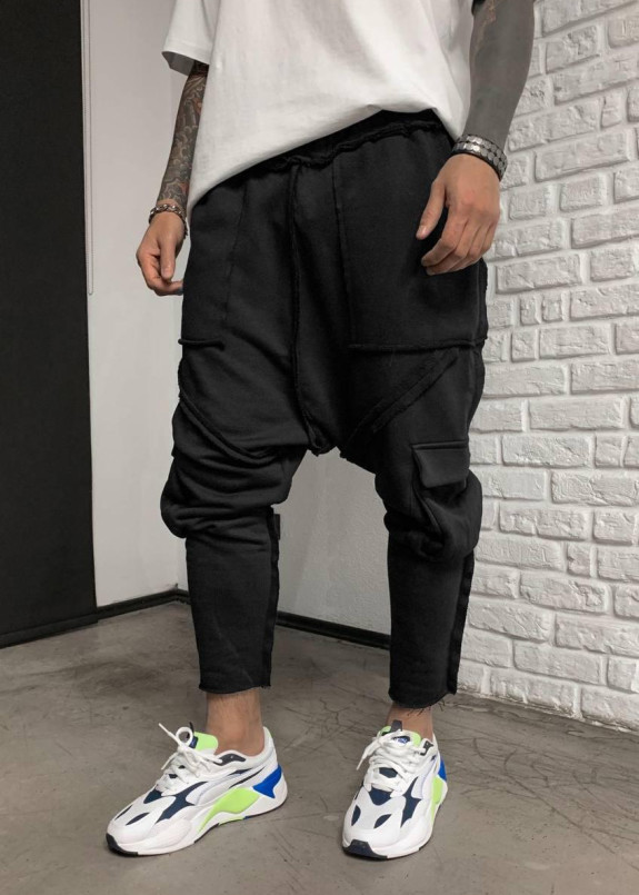 Брюки спортивные с мотней и накладными карманами Mfstore Изображение Брюки спортивные с мотней и накладными карманами Mfstore