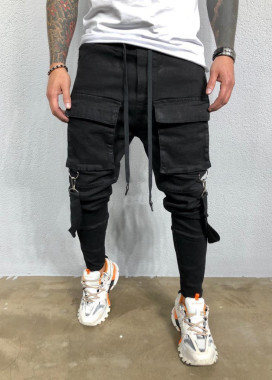 Джинсы карго с лампасами Mfstore Изображение Джинсы карго с лампасами Mfstore