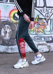 Спортивные штаны мужские темно-зеленые Крид Tur streetwear Изображение Спортивные штаны мужские темно-зеленые Крид Tur streetwear