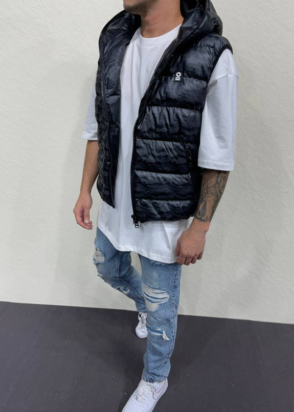 Жилетка чоловіча з капюшоном і блискавкою MFStore Изображение Жилетка чоловіча з капюшоном і блискавкою MFStore