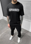 Футболка оверсайз censored черная MFStore Изображение Футболка оверсайз censored черная MFStore