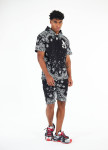 Костюм літній чоловічий з принтованим малюнком чорний MFStore Изображение Костюм літній чоловічий з принтованим малюнком чорний MFStore
