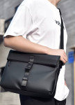 Стильний функціональний месенджер через плече чорний MFStore Изображение Стильний функціональний месенджер через плече чорний MFStore