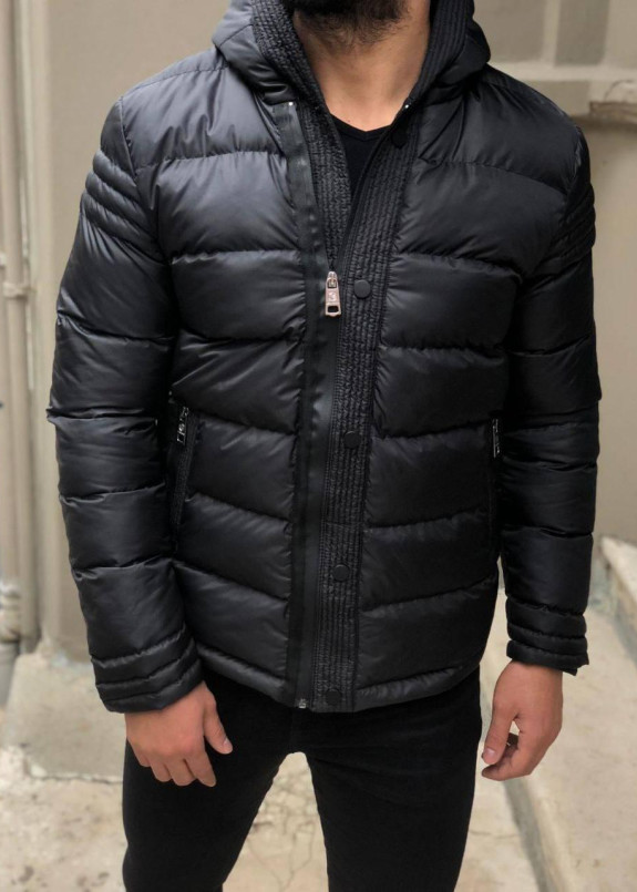 Куртка с матовым замком короткая черная MFStore Изображение Куртка с матовым замком короткая черная MFStore