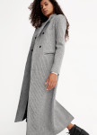 Изображение Серое женское пальто длинное