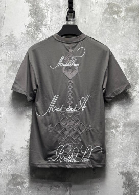 Футболка вільного крою з вишивкою сіра MFStore Изображение Футболка вільного крою з вишивкою сіра MFStore