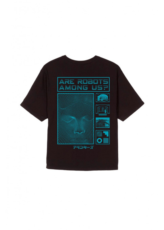 Футболка Are Robots Among Us? Green/Black Tee Изображение Футболка Are Robots Among Us? Green/Black Tee