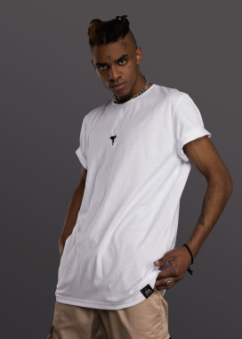 Футболка белая с принтом автомат Изображение Футболка белая с принтом автомат