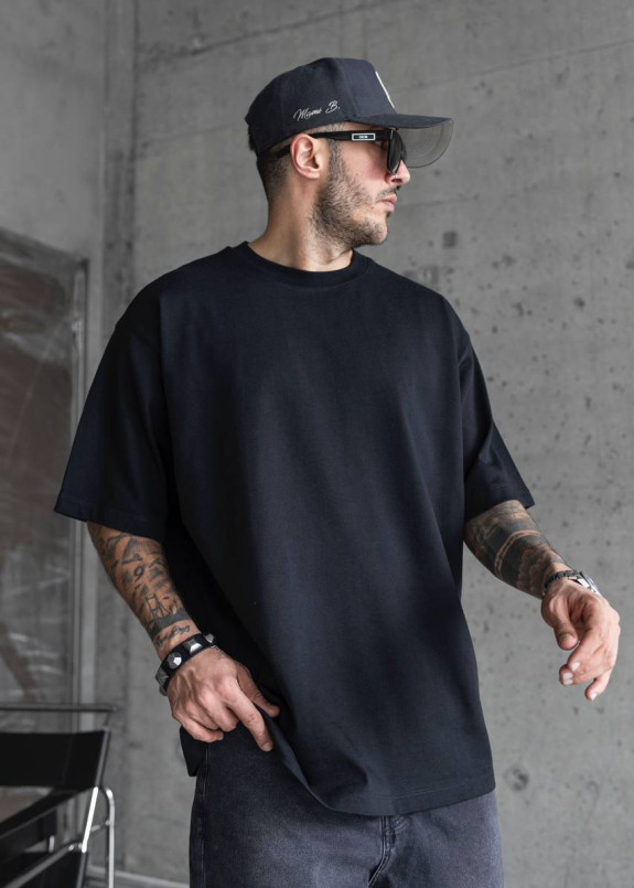 Футболка оверсайз базова чорна MFStore Изображение Футболка оверсайз базова чорна MFStore