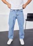 Джинси прямі з липучками знизу блакитні MFStore Изображение Джинси прямі з липучками знизу блакитні MFStore