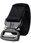 Текстильний ремень на металевій застібці чорний MFStore Изображение Текстильний ремень на металевій застібці чорний MFStore